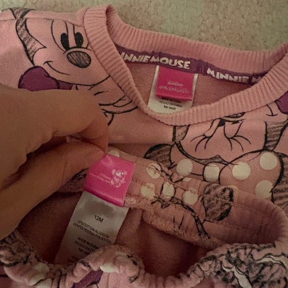 Disney Minnie Mouse Pink Sweats Set - Picture 2 of 2
